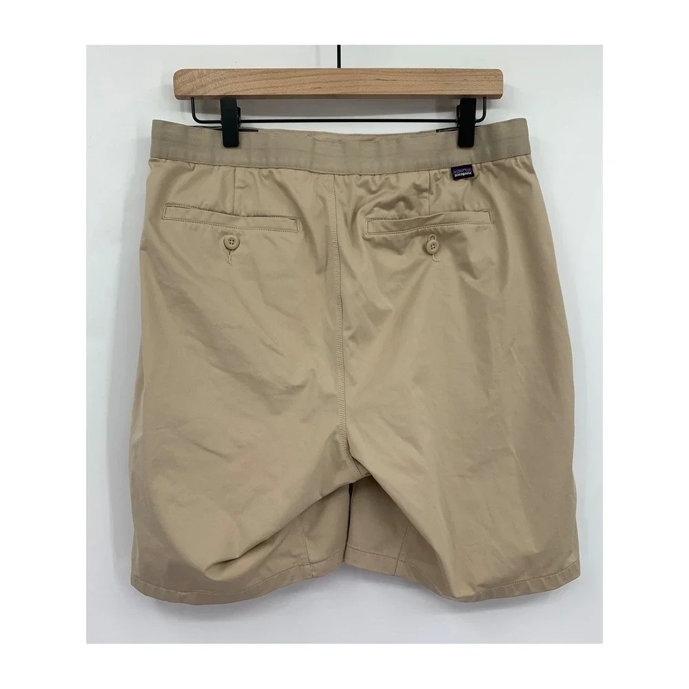 Patagonia Shorts Mens Large Beige Skyline Traveler Hiking Outdoor Performance 8